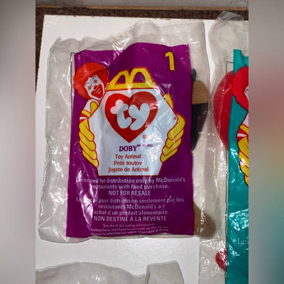 NWT TY Beanie Babies McDonald’s Happy Meal Toy Lot - Picture 4 of 8